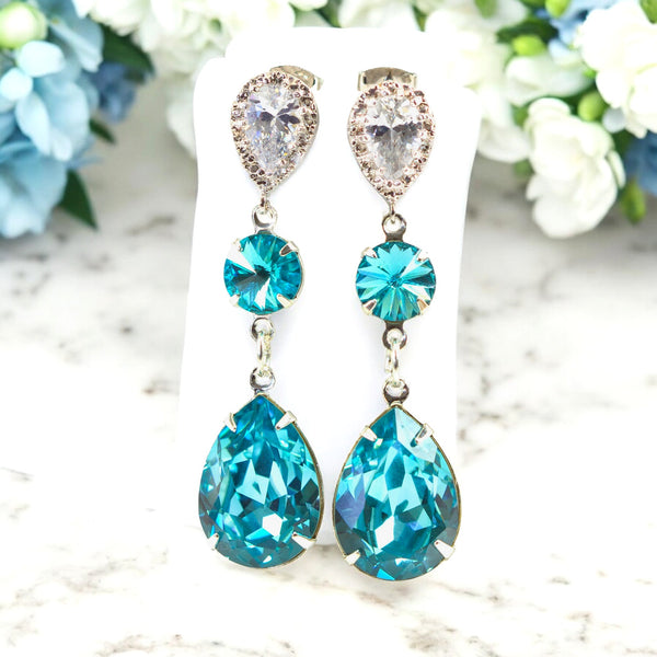 Light Blue Earrings Turquoise Earrings Earrings Dangle Earrings TQ31PC