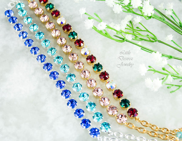 Crystal Bracelet Rhinestone Bracelet Tennis Bracelet SM35BR