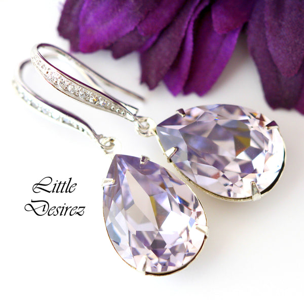 Mauve Earrings Mauve Earrings Bridesmaid Earrings Mauve Bridal Earrings Purple Earrings Lavender Earrings Pastel Earrings SM31H