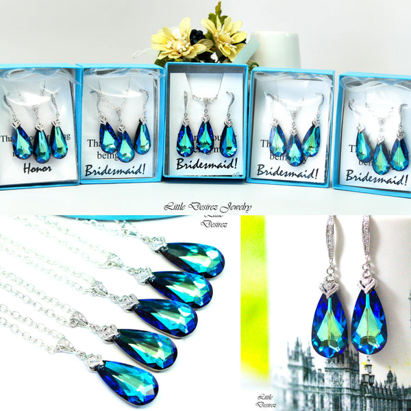 Blue and Gold Crystal Jewelry BB33JS