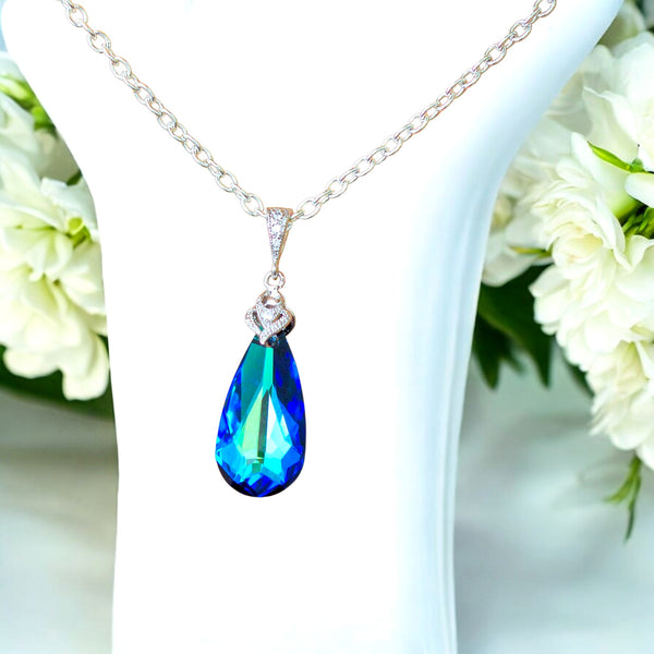 Blue Bridal Necklace BB33N