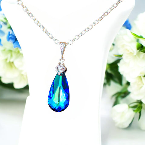 Blue Bridal Necklace BB33N