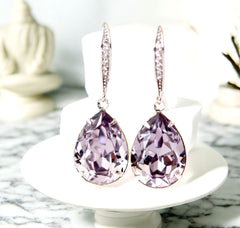 Mauve Earrings Mauve Earrings Bridesmaid Earrings Mauve Bridal Earrings Purple Earrings Lavender Earrings Pastel Earrings SM31H