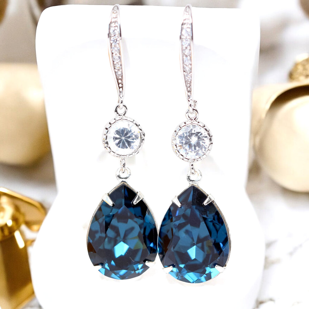 Blue Navy Earrings Bridesmaid Earrings Navy Blue Bridal Earrings Navy Blue Earrings Crystal Dangle Earrings Long Earrings Navy MO31HC Blue Navy Earrings Bridesmaid Earrings Navy Blue Bridal Earrings Navy Blue Earrings Crystal Dangle Earrings Long Earrings Navy MO31HC