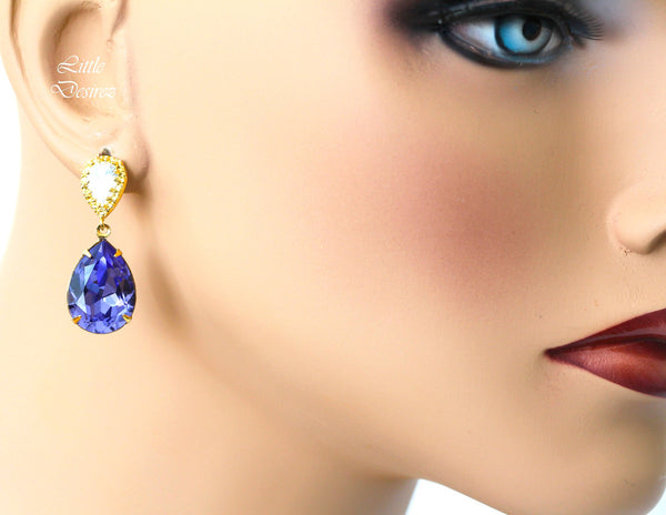 Purple  Earrings Lilac Earrings Purple Bridal Earrings  Tanzanite Bridesmaid Earrings Plum Jewelry Wedding Jewelry TZ31P