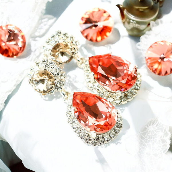 Swarovski Crystal Earrings Dangle Earrings Statement Earrings CO31DD