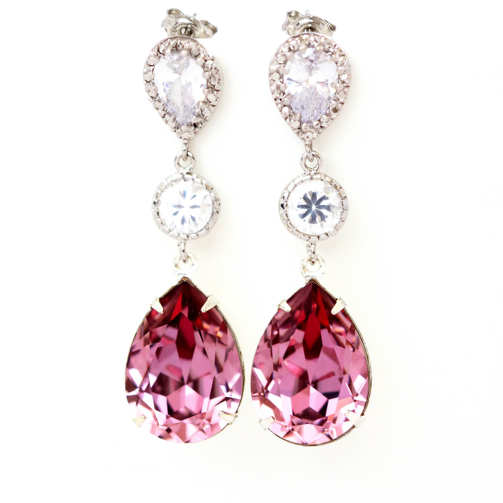 Blush sales pink earrings