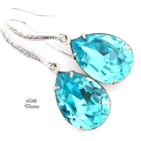 Blue Earrings Turquoise Earrings Teal Blue Earrings Earring Bridesmaid Gift Bridesmaid Earrings Bridal Earrings Gift for Her TQ31H