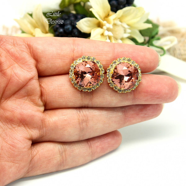 Blush Earrings Crystal Stud Earrings BR50S