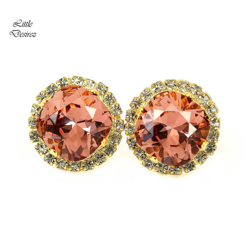 Blush Earrings Crystal Stud Earrings BR50S